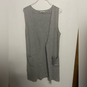 Dex Gray Open Front Duster Vest